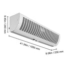 1.1m Commercial Indoor Air Curtain Super Power 2 Speeds 2292m_/h, UL Certified Wall Mounted Air Curtains for Doors, Indoor Over Door Fan with Heavy Duty Limit Switch, Easy-Install Unheated-8
