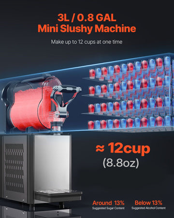 3L Commercial Slushy Machine Margarita Smoothie Frozen Drink Maker - 0