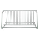 10 Holders Floor Bike Rack, 59" Length All-Steel Grid Bike Rack, 10-Bike Capacity Dual-Side Storage Stand for Garages Streets Yards Bike Events-10