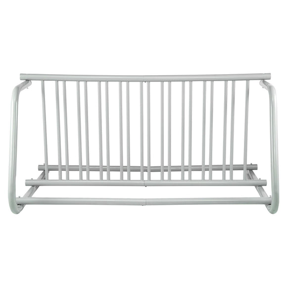 10 Holders Floor Bike Rack, 59" Length All-Steel Grid Bike Rack, 10-Bike Capacity Dual-Side Storage Stand for Garages Streets Yards Bike Events