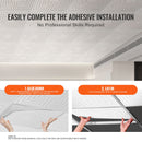 Ceiling Tiles 12-Pack 24 x 24 in PVC Easy Installation White Echo Pattern-5