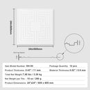 Ceiling Tiles 12-Pack 24 x 24 in PVC Easy Installation White Echo Pattern-7