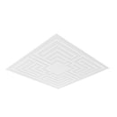 Ceiling Tiles 12-Pack 24 x 24 in PVC Easy Installation White Echo Pattern-12