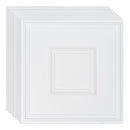 Ceiling Tiles 12-Pack 24 x 24 in PVC Easy Installation White Geometric-11
