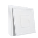 VEVOR Ceiling Tiles 12-Pack 24 x 24 in PVC Easy Installation White Geometric-10