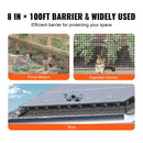 8in x 100ft Solar Panel Bird Guard Critter Guard Roll Kit 100pcs Fasteners-6