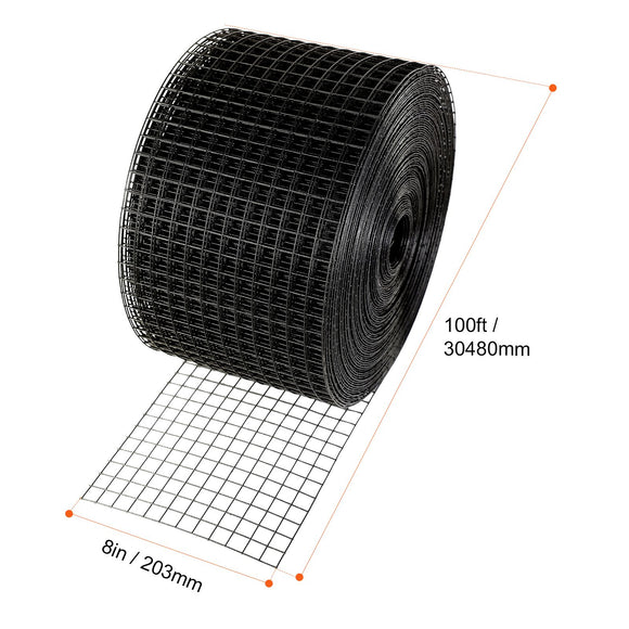 8in x 100ft Solar Panel Bird Guard Critter Guard Roll Kit 100pcs Fasteners