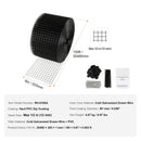 8in x 100ft Solar Panel Bird Guard Critter Guard Roll Kit 70pcs Fasteners-7