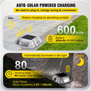 Driveway Lights 12-Pack Solar Driveway Lights Bright White with Screws Solar Deck Lights Outdoor Waterproof Wireless Dock Lights 6 LEDs for Path Warning Garden Walkway Sidewalk Steps-3