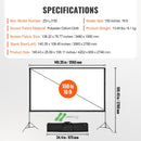 Projector Screen with Stand, 150 inch 16:9 4K 1080 HD Outdoor Movie Screen with Stand, Wrinkle-Free Projection Screen with Tripods and Carry Bag, for Home Theater Cinema Backyard Movie Night-7