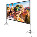 Projector Screen with Stand, 150 inch 16:9 4K 1080 HD Outdoor Movie Screen with Stand, Wrinkle-Free Projection Screen with Tripods and Carry Bag, for Home Theater Cinema Backyard Movie Night-11