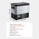 Portable Car Refrigerator Freezer Compressor 55L Dual Zone for Car Home-7
