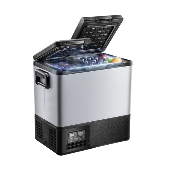 Portable Car Refrigerator Freezer Compressor 55L Dual Zone for Car Home