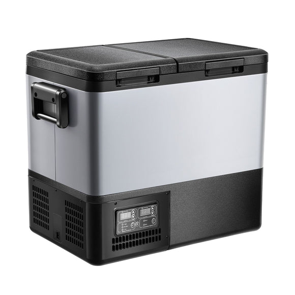 Portable Car Refrigerator Freezer Compressor 55L Dual Zone for Car Home