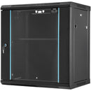 VEVOR Wall Mount Network Server Cabinet, 393.7 mm Deep, Server Rack Cabinet Enclosure, 90.72 kg Max. Ground-mounted Load Capacity, with Locking Glass Door Side Panels, for IT Equipment, A/V Devices-9
