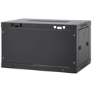 6U Wall Mount Network Server Cabinet, 15.5'' Deep, Server Rack Cabinet Enclosure, 200 lbs Max. Ground-mounted Load Capacity, with Locking Glass Door Side Panels, for IT Equipment, A/V Devices-10