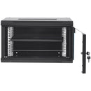 6U Wall Mount Network Server Cabinet, 15.5'' Deep, Server Rack Cabinet Enclosure, 200 lbs Max. Ground-mounted Load Capacity, with Locking Glass Door Side Panels, for IT Equipment, A/V Devices-11