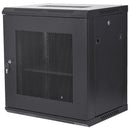 12U Wall Mount Network Server Cabinet, 15.5'' Deep, Server Rack Cabinet Enclosure, 200 lbs Max. Ground-mounted Load Capacity, with Locking Door Side Panels, for IT Equipment, A/V Devices-1