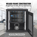 12U Wall Mount Network Server Cabinet, 15.5'' Deep, Server Rack Cabinet Enclosure, 200 lbs Max. Ground-mounted Load Capacity, with Locking Door Side Panels, for IT Equipment, A/V Devices-4