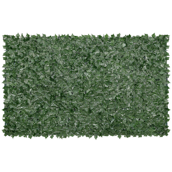 VEVOR Ivy Privacy Fence, 59 x 98 in Artificial Green Wall Screen, Greenery Ivy Fence with Mesh Cloth Backing and Strengthened Joint, Faux Hedges Vine Leaf Decoration for Outdoor Garden, Yard, Balcony