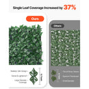 Ivy Privacy Fence, 2440 x 1830 mm Artificial Green Wall Screen, Greenery Ivy Fence with Strengthened Joint, Faux Hedges Vine Leaf Decoration for Outdoor Garden, Yard, Balcony, Patio Decor-2