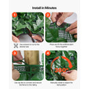 Ivy Privacy Fence, 2440 x 1830 mm Artificial Green Wall Screen, Greenery Ivy Fence with Strengthened Joint, Faux Hedges Vine Leaf Decoration for Outdoor Garden, Yard, Balcony, Patio Decor-7