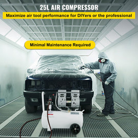 Air Compressor 6.6 Gallon, Portable Air Compressor 1 HP, Oil Free Air Compressor Steel Tank 750W, Pancake Air Compressor 115 PSI, Ultra Quiet Compressor for Home Repair, Tire Inflation - 0