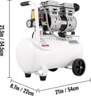 Air Compressor 6.6 Gallon, Portable Air Compressor 1 HP, Oil Free Air Compressor Steel Tank 750W, Pancake Air Compressor 115 PSI, Ultra Quiet Compressor for Home Repair, Tire Inflation-8