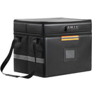 Fireproof Document Box, Fireproof Document Bag with Lock 2000_, Fireproof and Waterproof File Box 450x140x315 mm with Zipper & Handle, for Money, Documents, Jewelry and Passport-1