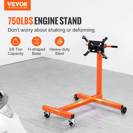 VEVOR Engine Stand 750LBS Motor Hoist Dolly 360 Degree Adjustable Mounting Head - 0