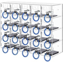 Acrylic Cell Phone Locker Box Storage Cabinet Pocket w/Keys 20 Slots Clear-9