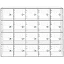 Acrylic Cell Phone Locker Box Storage Cabinet Pocket w/Keys 20 Slots Clear-11