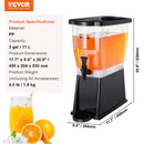 VEVOR Beverage Dispenser, 3 Gallon Drink Dispenser for Parties, Plastic Juice Dispenser with Stand Spigot Lid, Iced Tea Lemonade Juice Water Dispenser, for Restaurants, Hotels, Parties-7