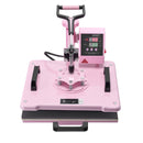 Heat Press Machine 12x15 in 5 in 1 with 30oz Tumbler Press T-Shirts Pink-11