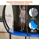 10FT Trampoline, 330 lbs Trampoline with Enclosure Net, Ladder, and Curved Pole, Heavy Duty Trampoline with Jumping Mat and Spring Cover Padding, Outdoor Recreational Trampolines for Kids Adults-5