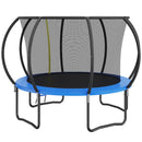 10FT Trampoline, 330 lbs Trampoline with Enclosure Net, Ladder, and Curved Pole, Heavy Duty Trampoline with Jumping Mat and Spring Cover Padding, Outdoor Recreational Trampolines for Kids Adults-12