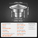 Chimney Cap 6-inch 304 Stainless Steel Round Roof Rain Cap Cover Silver-7