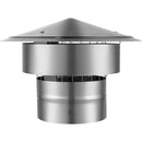 Chimney Cap 6-inch 304 Stainless Steel Round Roof Rain Cap Cover Silver-11