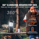LED Camping Lanterns Collapsible Battery Powered Flashlights Set of 4-2