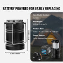 LED Camping Lanterns Collapsible Battery Powered Flashlights Set of 4-7