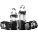 LED Camping Lanterns Collapsible Battery Powered Flashlights Set of 4-9