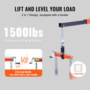 Hydraulic Engine Hoist with Lever, 2000KG Heavy-duty Cherry Picker Shop Crane, Foldable Engine Crane and Engine Hoist leveler for Auto Repair, Motors, Weights Lifting, Loading-4