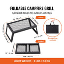 Folding Campfire Grill Portable Camping Fire Pit Steel Outdoor BBQ Picnic-2