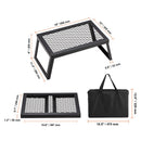 Folding Campfire Grill Portable Camping Fire Pit Steel Outdoor BBQ Picnic-7