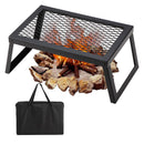 Folding Campfire Grill Portable Camping Fire Pit Steel Outdoor BBQ Picnic-9