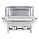 VEVOR 8 Qt 6 Pack Rectangle Chafing Dish Buffet Set Fullsize Pan Stainless Steel-11