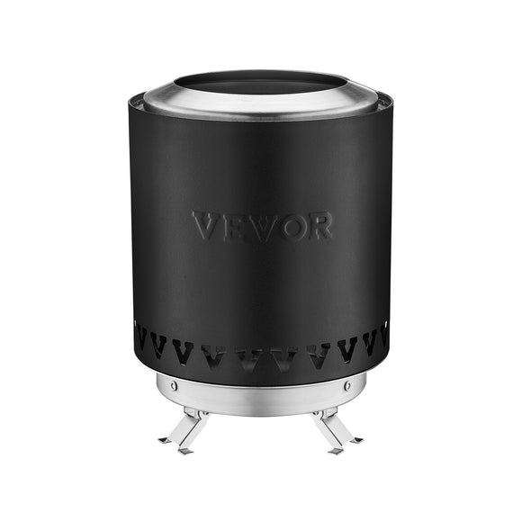VEVOR Tabletop Fire Pit 6 inch Stainless Steel Fireplace Indoor Outdoor Black