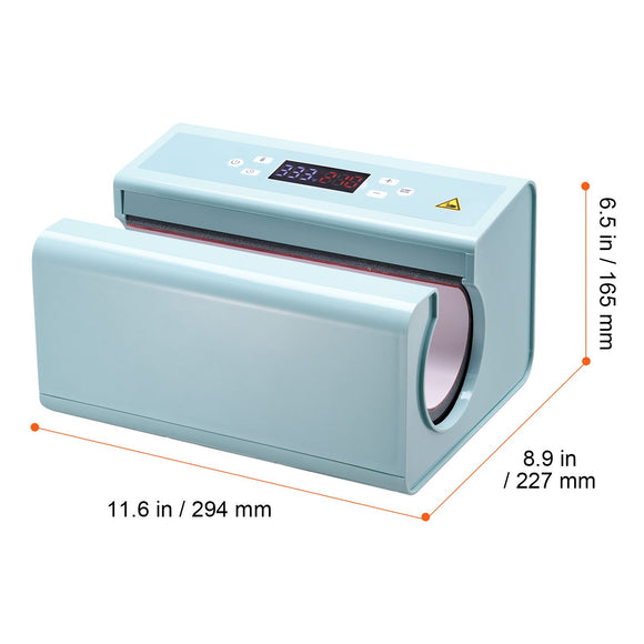 Auto Tumbler Heat Press Machine 325-887 ml Sublimation Mug Heat Press Blue