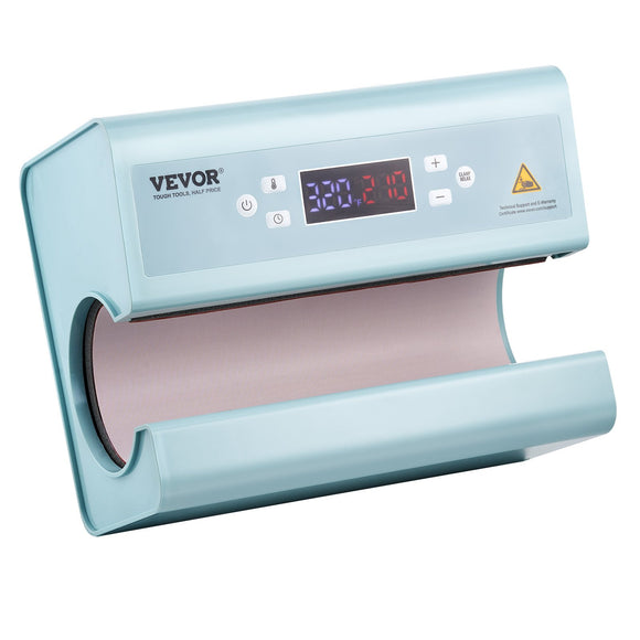 VEVOR Auto Tumbler Heat Press Machine 325-887 ml Sublimation Mug Heat Press Blue