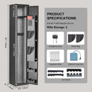 Gun Safe Rifle Safe with Digital Keypad & Lock for 3 Rifles and 4 Pistols-7